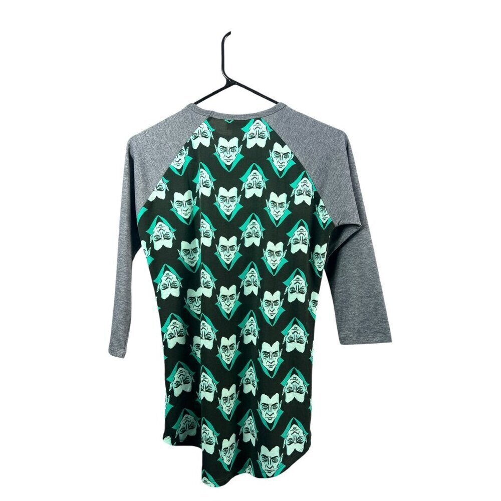 LuLaRoe Randy Women's Frankenstein 1/4 Sleeve Top - Picture 2 of 6